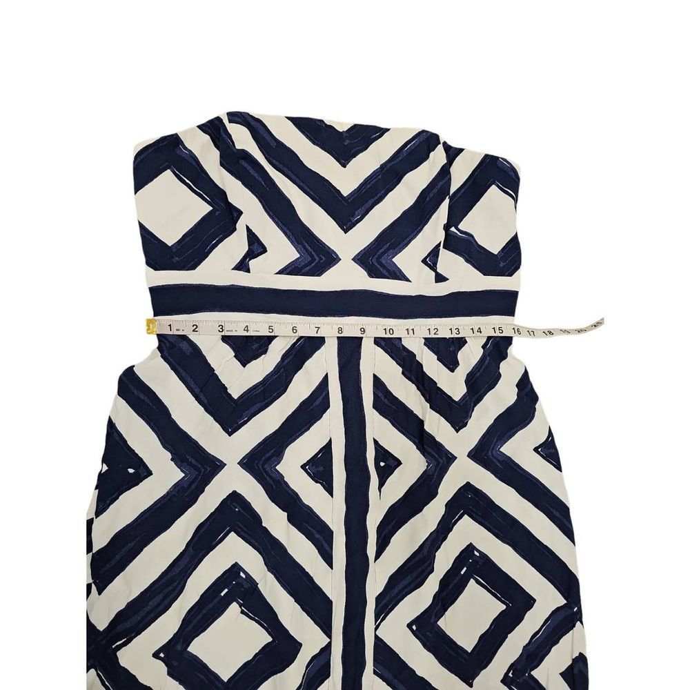 Vineyard Vines Strapless Maxi Dress Resort Cruise Diamond print Cocktail - Picture 8 of 11